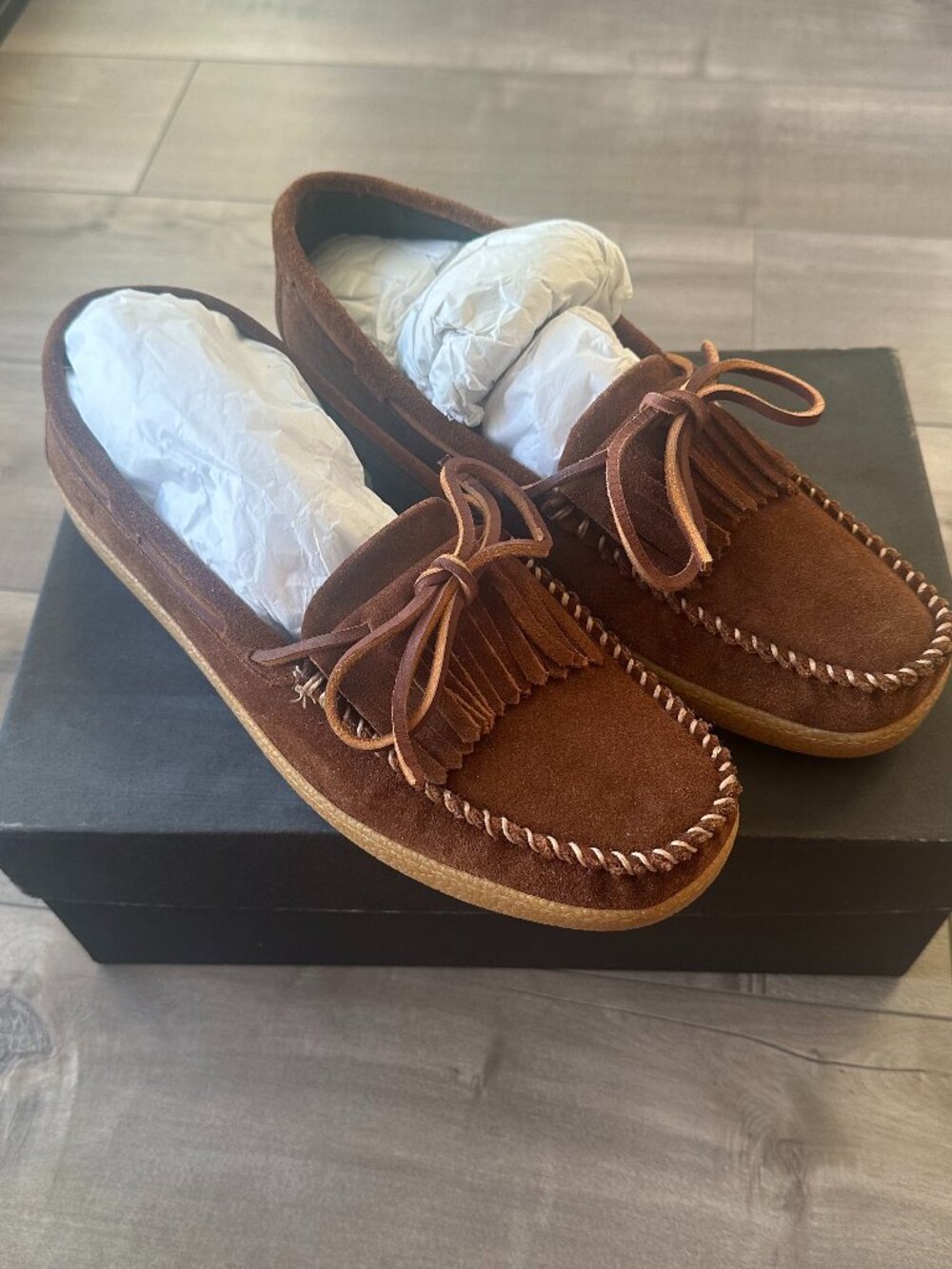 J. Crew Men's Fringe Moccasins